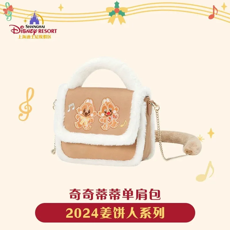 SHDL - Mickey & Friends "Gingerbread Man" 2024 Collection x Chip & Dale Shoulder Bag